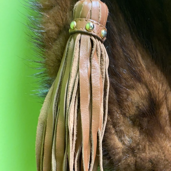 Gorgeous Brown Genuine Mink Pocketbook - Picture 3 of 11